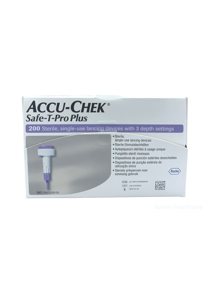 Accu Chek Safe T Pro Plus Lancets Barrier Healthcare